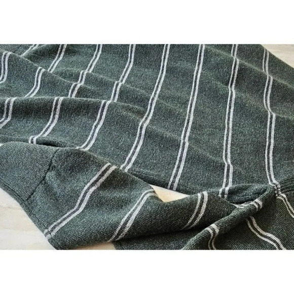 Theory Men's Riland Striped Pullover Sweater Crew Neck Green Size S (MSRP $325) - Picture 2 of 4